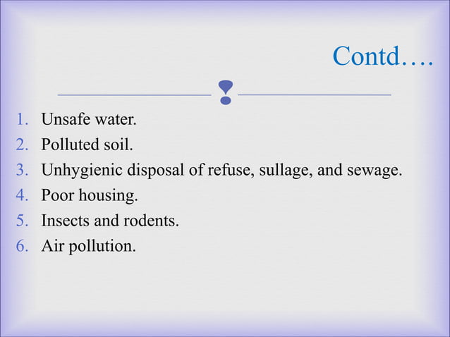 Water supply and sanitation PPT