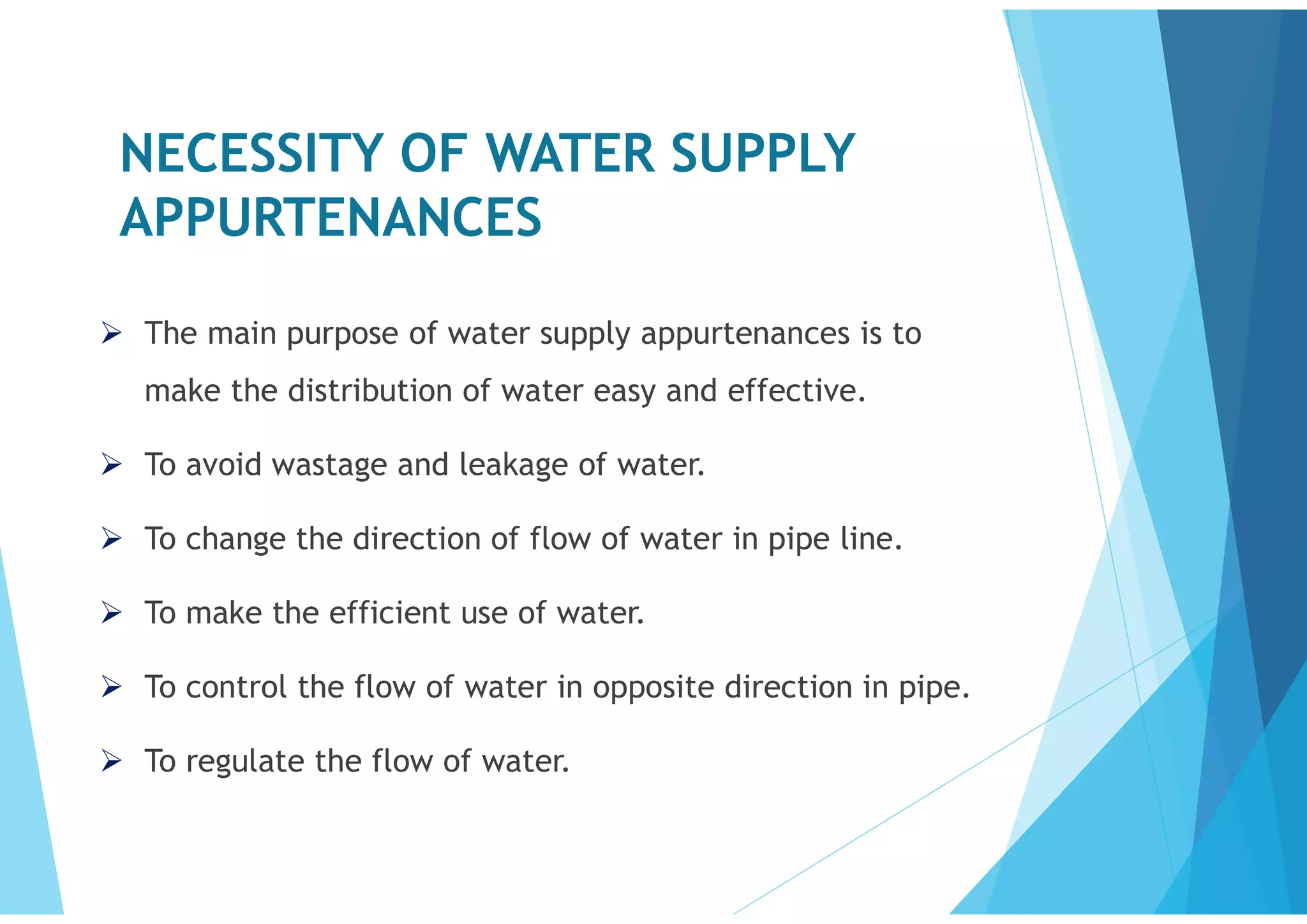 Water supply appurtenances | PDF