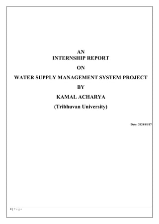 WATER SUPPLY MANAGEMENT SYSTEM PROJECT REPORT | PDF