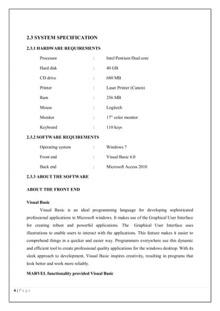 WATER SUPPLY MANAGEMENT SYSTEM PROJECT REPORT | PDF