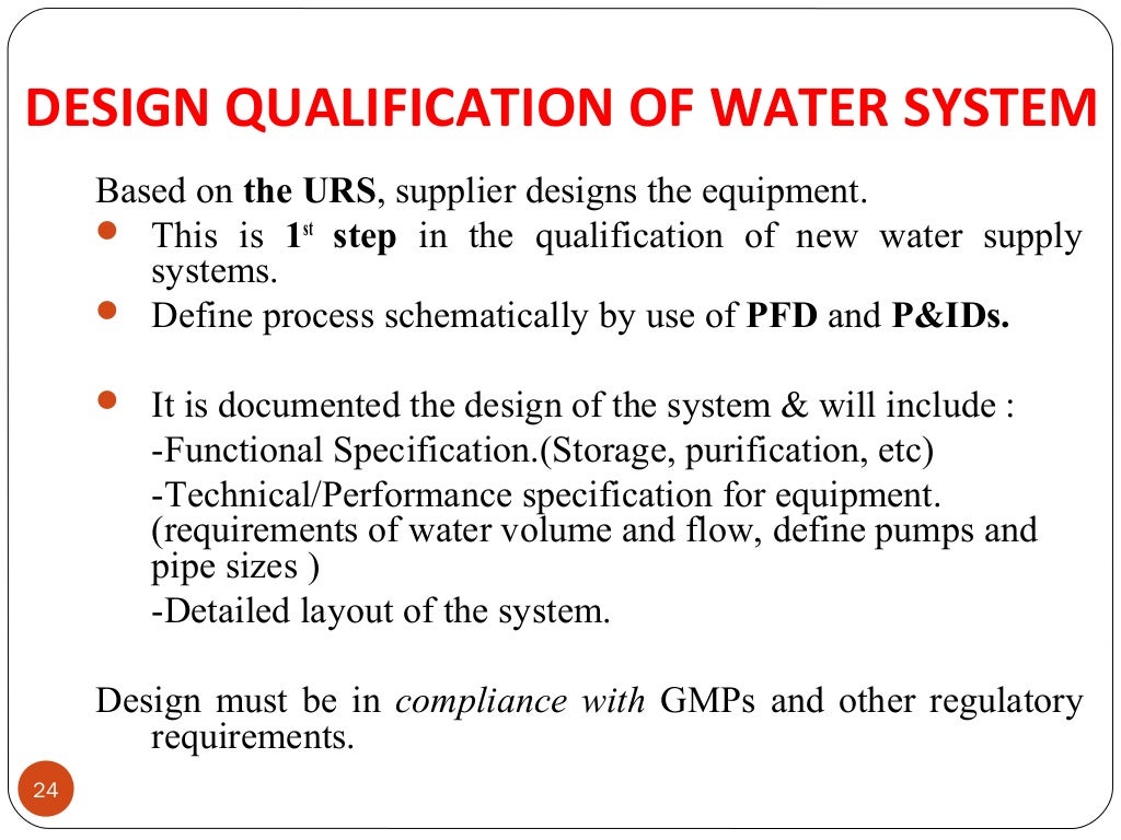 Water system validation