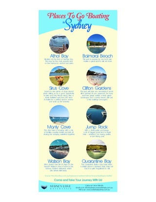 Places To Go Boating In Sydney