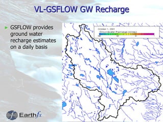 16
VL-GSFLOW GW Recharge
► GSFLOW provides
ground water
recharge estimates
on a daily basis
 