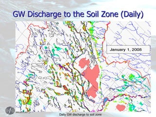 17
GW Discharge to the Soil Zone (Daily)
Daily GW discharge to soil zone
 