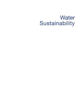 Water
Sustainability
 
