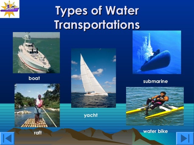 water transport in tourism ppt