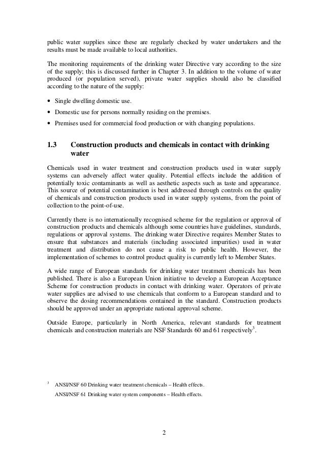 Council Directive Ec Drinking Water Council Directive Ec Drinking Water
