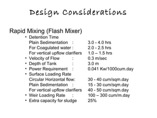 Design Concept of Water Treatment Plant | PPT