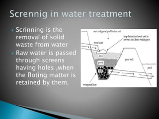 Scrinning Water treatment | PPTX