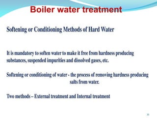 35
Boiler water treatment
 