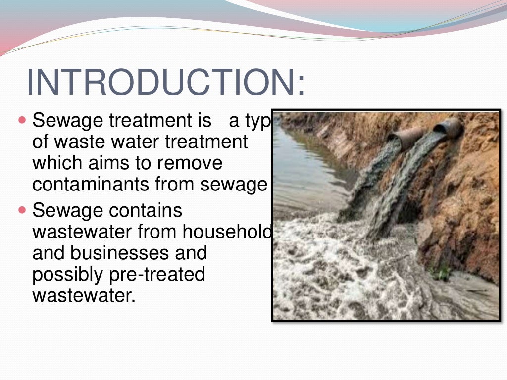 Sewage Water treatment