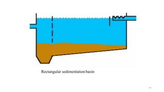 Rectangular sedimentation basin
186
 