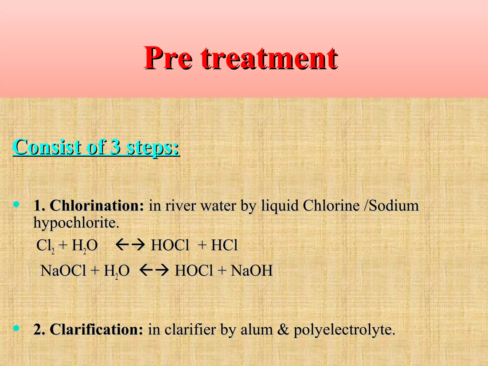 Water treatment PPT