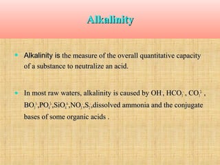 Alkalinity Examples Water treatment | PPT