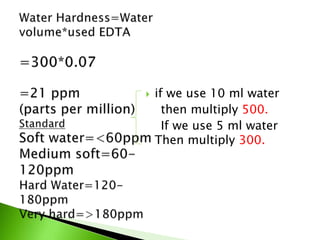  if we use 10 ml water
then multiply 500.
If we use 5 ml water
Then multiply 300.
 
