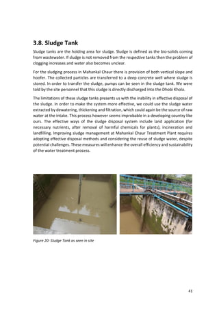 Sludge Report Tracking Examples A Field Visit Report to Water Treatment Plant, KUKL Mahankal | PDF