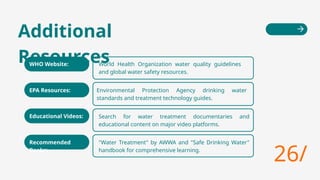 Comprehensive Educational Overview of Water Treatment and Supply ...