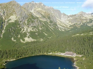 Distribution of Water   Water Wars Rising Demand vs. Diminishing Supply     2010 MiaGreen         threadcollaborative


                                            Distribution of Water Lakes
                                                        source: United States Geological Survey
 