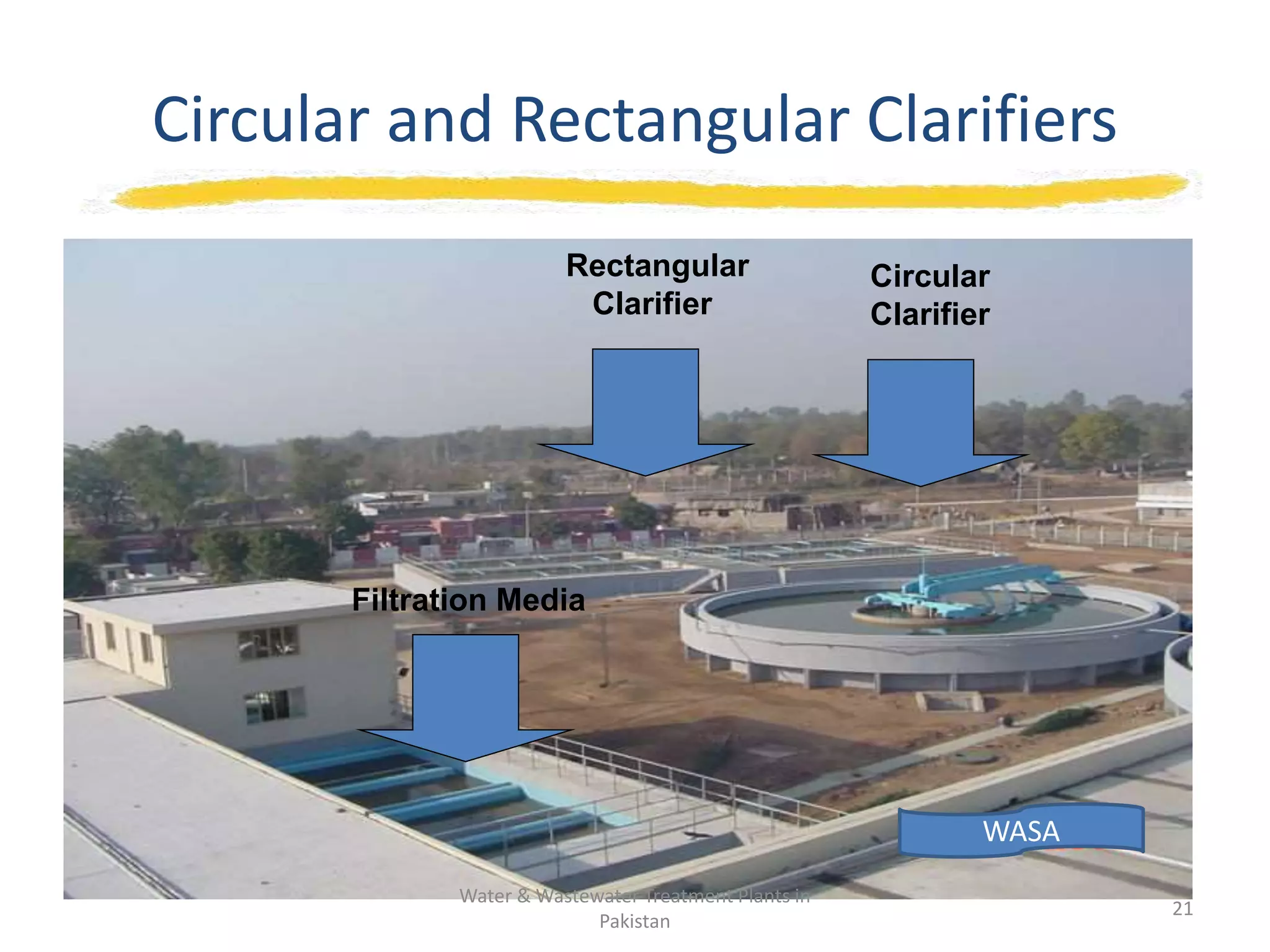 Rectangular Calrifiers Water & Wastewater Treatment Plants in Pakistan | PPTX