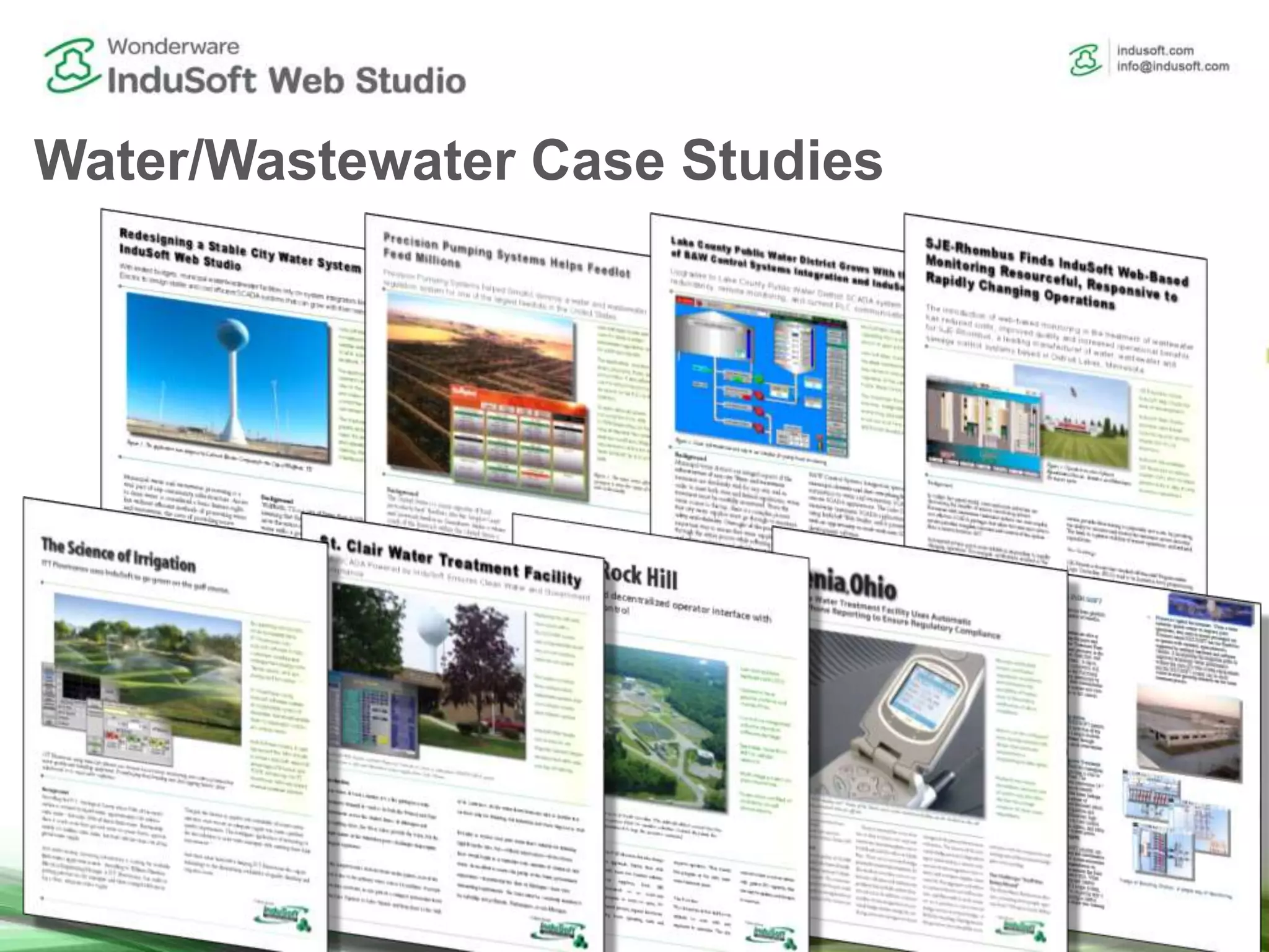 Water/Wastewater Case Studies
 