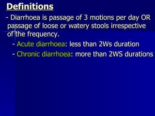Watery Diarrhoea | PPT