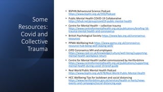 Mental Health at Work during and beyond the Pandemic | PPTX