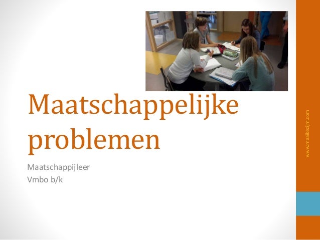 Wat is een maatschappelijk probleem?