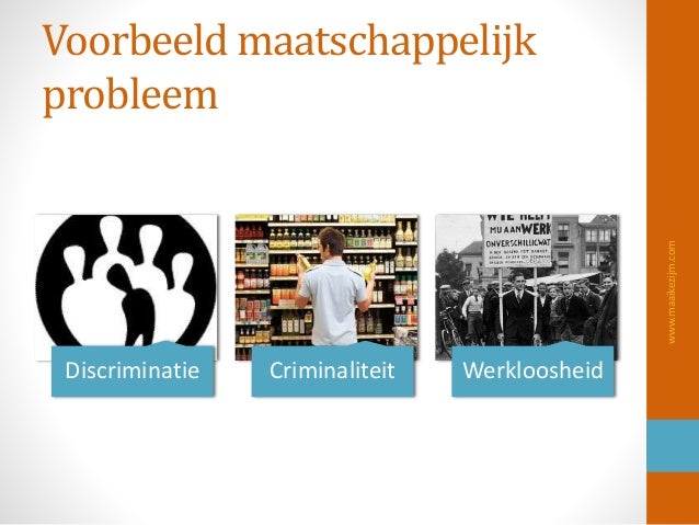Wat Is Een Maatschappelijk Probleem