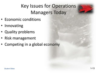 Operation Management- Introduction