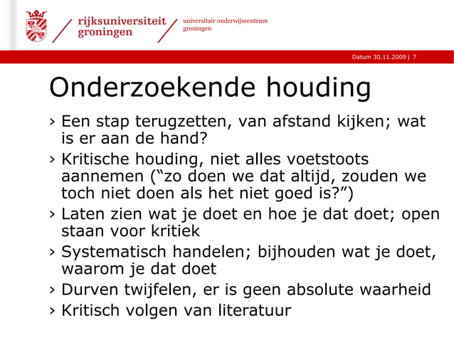 Wat Is Onderzoek doen in scholen scholen, Jan Folkert Deinum | PPTX