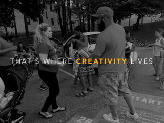 T H AT ’ S W H E R E C R E AT I V I T Y L I V E S
 