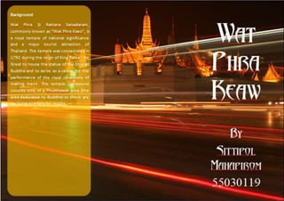 Wat phra keaw brochure