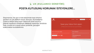 POSTA KUTUSUNU KORUMAK İSTEYENLERE...
Düşünsenize, her gün e-mail adresimizle kayıt olmamız
gereken ne çok platform oluyor. Sonuçta, okumadığımız
yüzlerce iletiyle dolup taşan elektronik posta kutumuz
giderek hayatımızı zorlaştırıyor. Maildrop sayesinde, kendinize
hızla, ücretsiz bir e-posta adresi yaratarak, gerçeğini
kullanmaktan kurtulabilirsiniz.
 