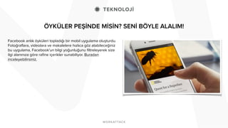 ÖYKÜLER PEŞİNDE MİSİN? SENİ BÖYLE ALALIM!
Facebook anlık öyküleri topladığı bir mobil uygulama oluşturdu.
Fotoğraflara, videolara ve makalelere hızlıca göz atabileceğiniz
bu uygulama, Facebook'un bilgi yoğunluğunu filtreleyerek size
ilgi alanınıza göre rafine içerikler sunabiliyor. Buradan
inceleyebilirsiniz.
 