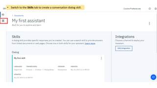 Watson Assistant Examples Watson assistant Tutorial | PDF