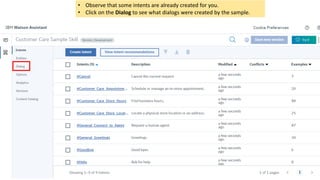 Watson Assistant Examples Watson assistant Tutorial | PDF