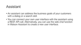 Watson Assistant Examples Watson assistant Tutorial | PDF