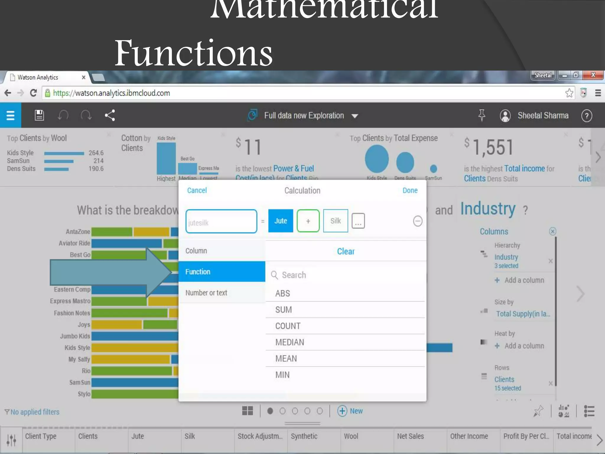 Mathematical
Functions
 