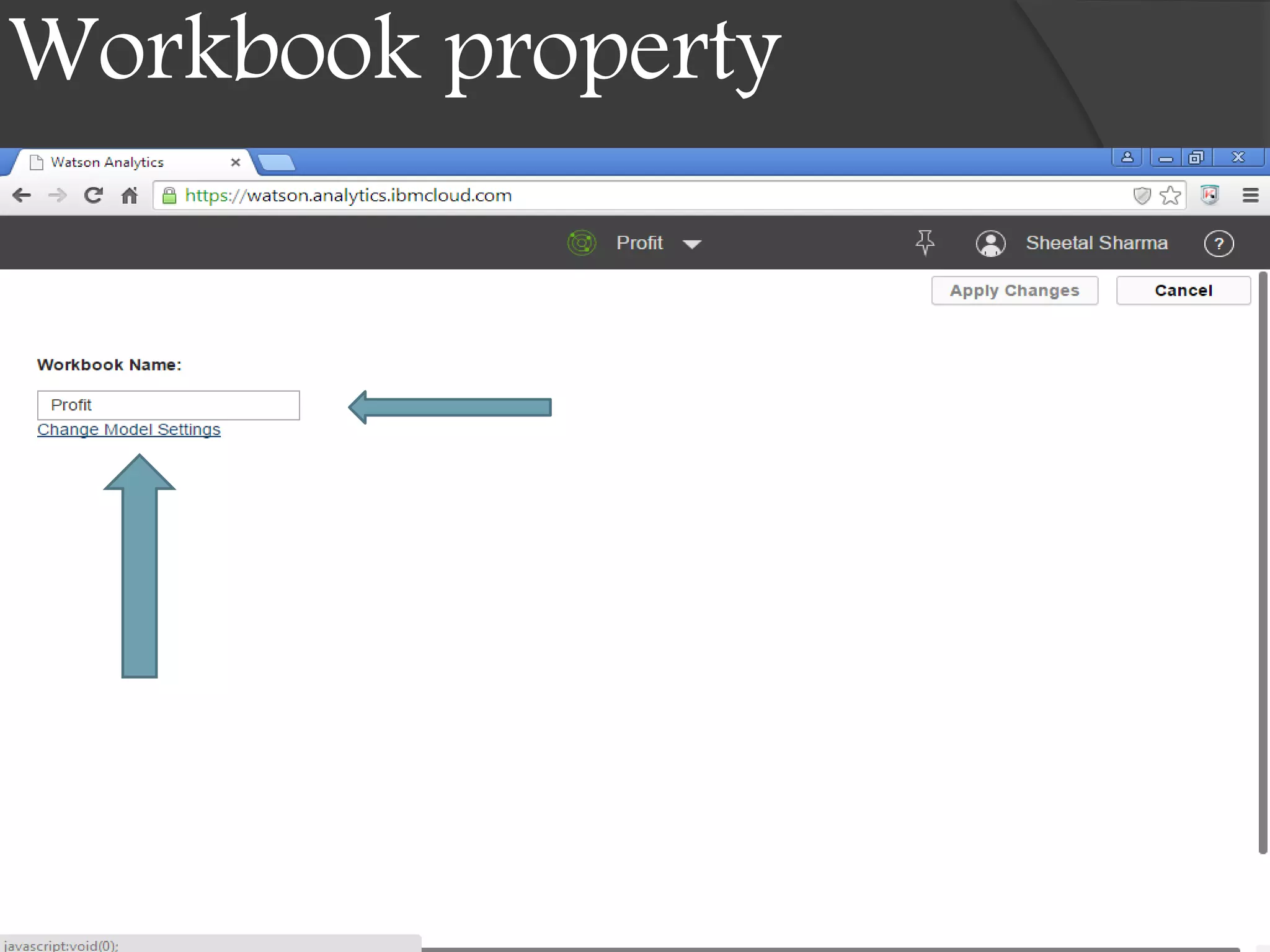Workbook property
 