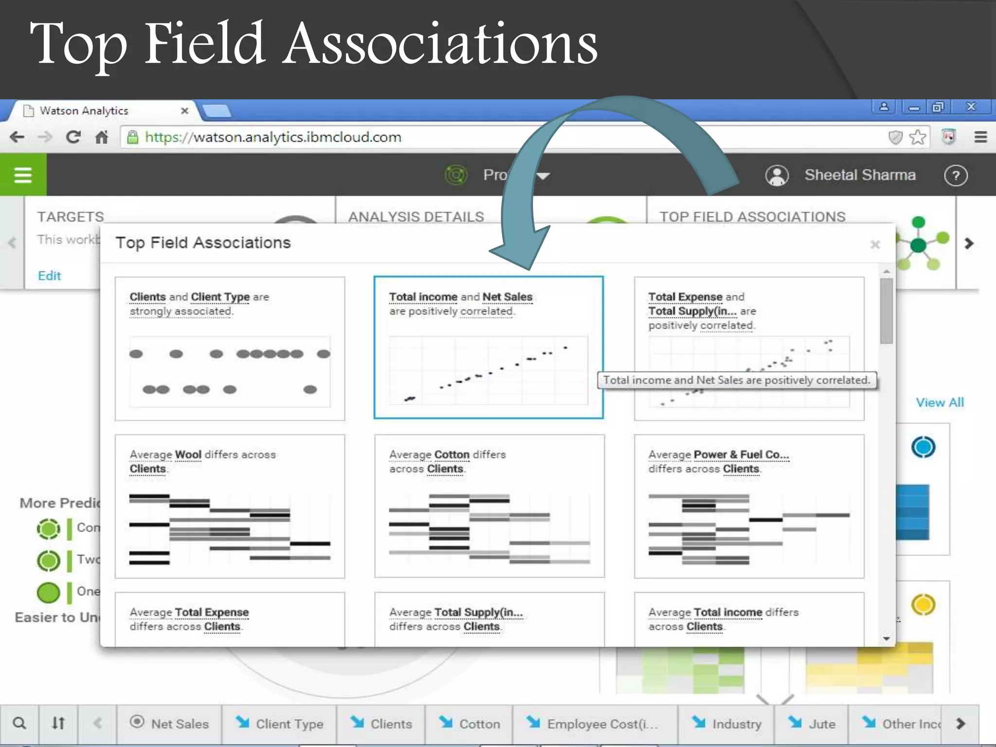 Top Field Associations
 