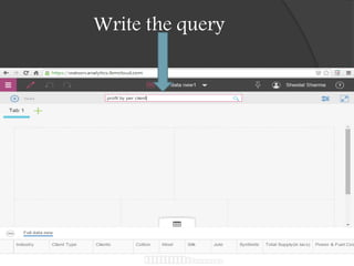 Write the query
 