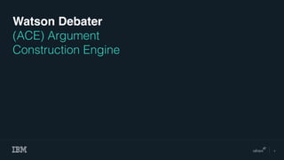 !1
Watson Debater
(ACE) Argument  
Construction Engine
 