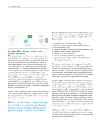 Watson Database What Watson Explorer is and How it works | PDF