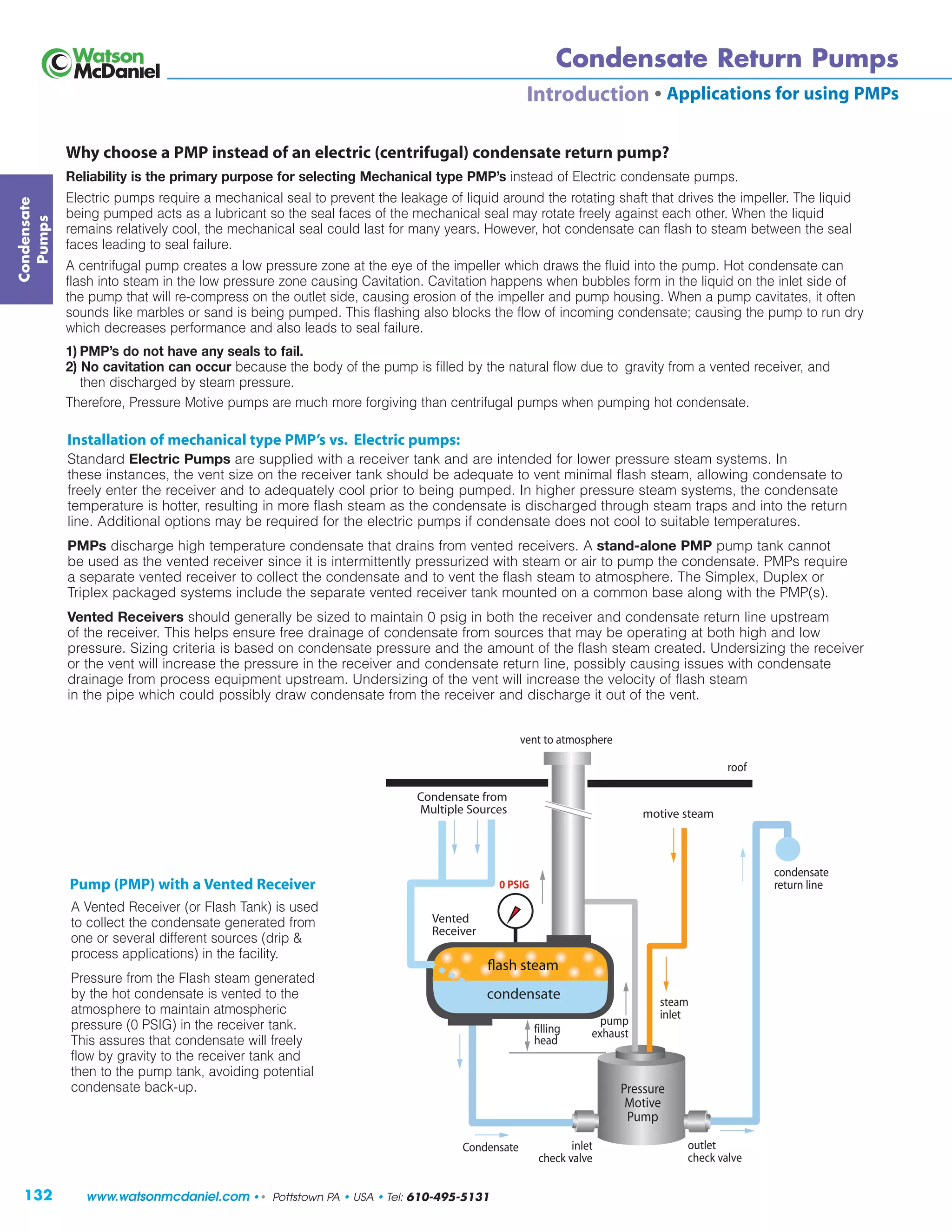 Condensate Pumps for industrial steam systems | PDF