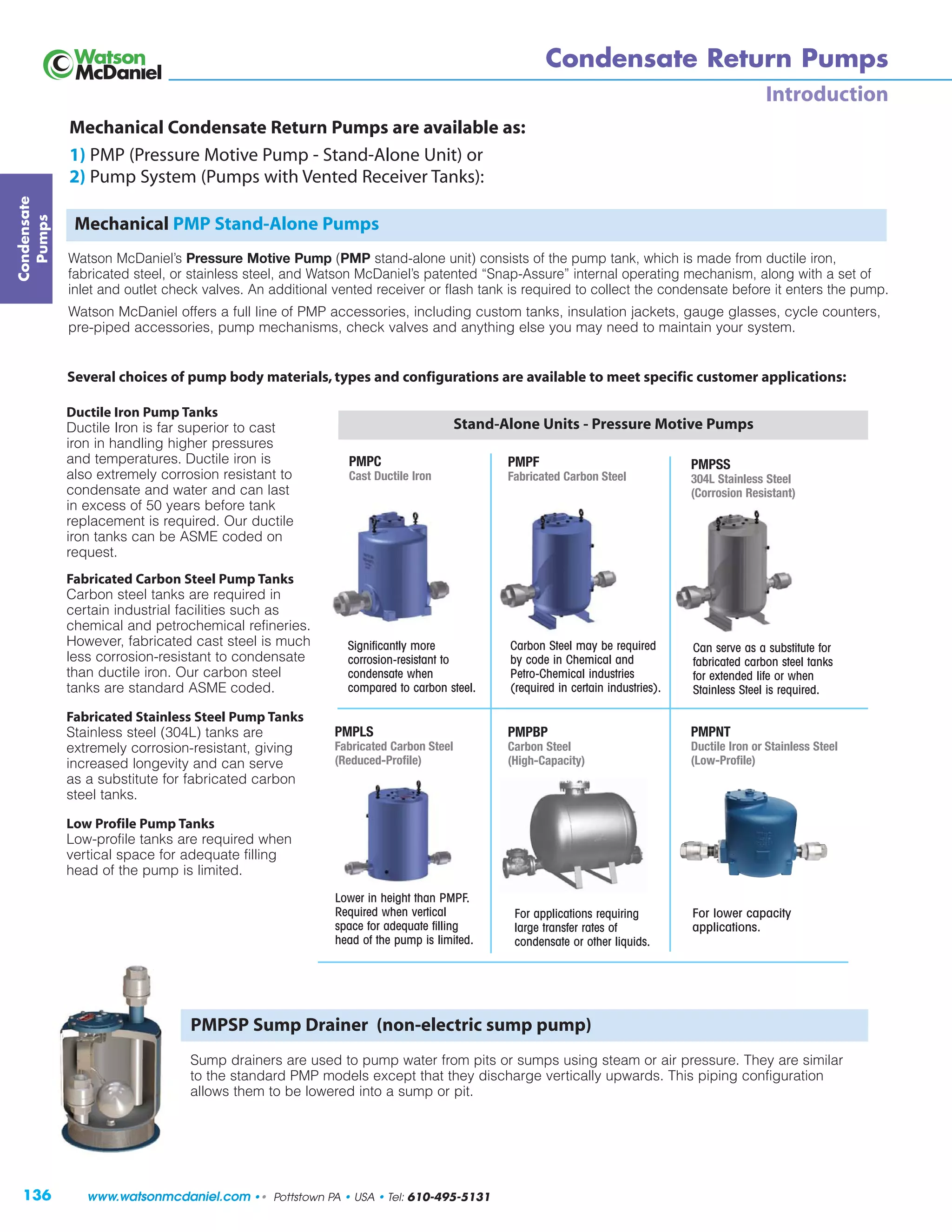 Condensate Pumps for industrial steam systems | PDF