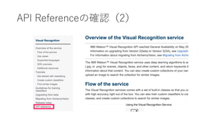 API Referenceの確認（2）
 