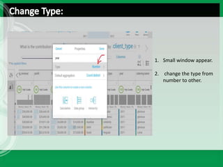 1. Small window appear.
2. change the type from
number to other.
 