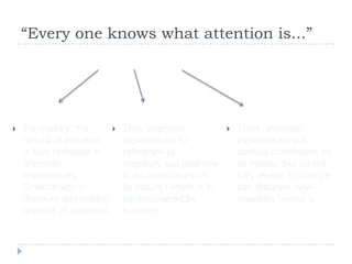 “Every one knows what attention is...”







 