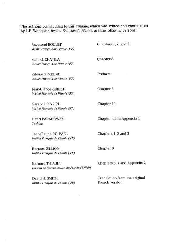 Wauquier, j. p. - petroleum refining i crude oil - petroleum products ...