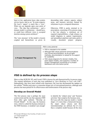 Feature driven design FDD | PDF